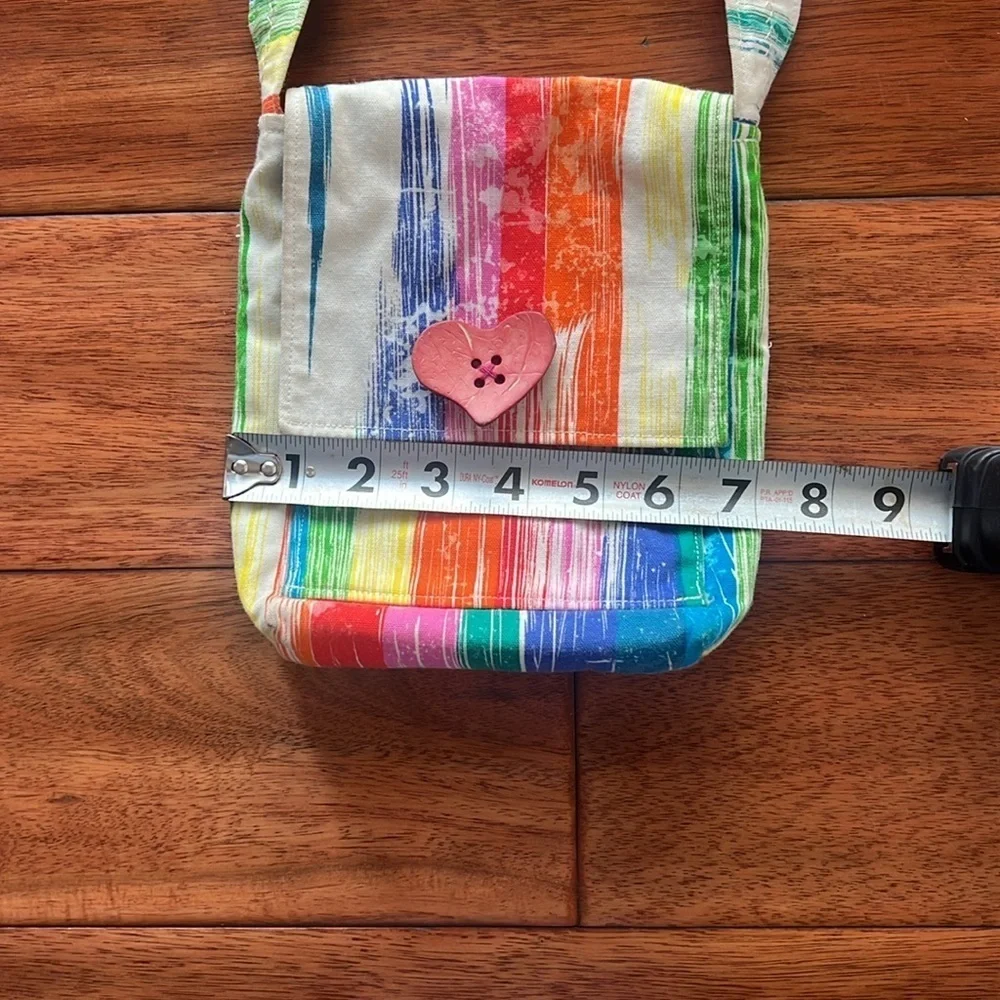 Crossbody Purse Handmade Rainbow Colorful